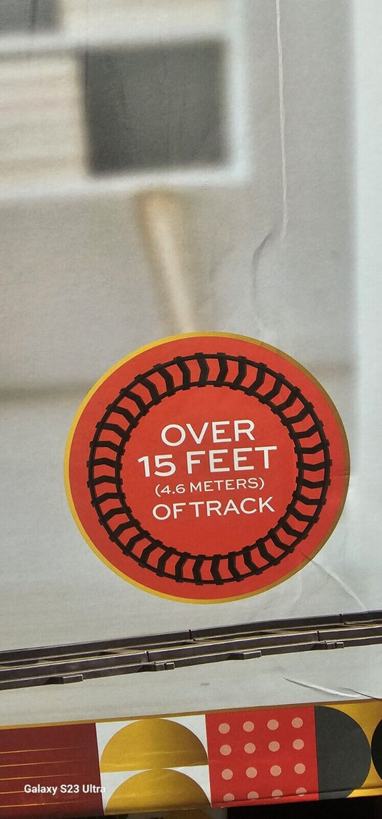 FAO Schwarz Motorized Train Set with LED Lights and 15+ Feet of Track - Brand New!