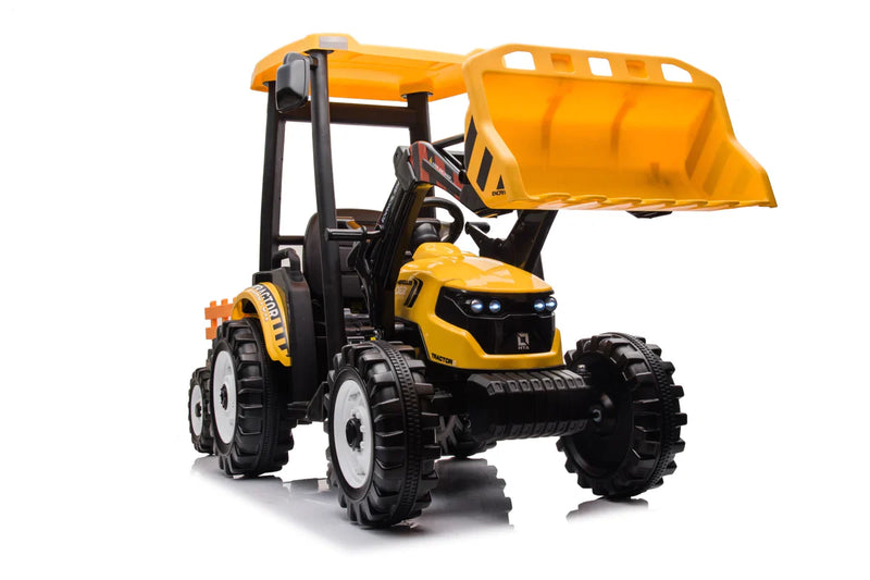 Load image into Gallery viewer, 24V Children&#39;s Ride on Excavator Tractor with Trailer - Battery-Powered Electric Vehicle Plaything
