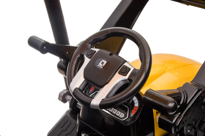 Load image into Gallery viewer, 24V Children&#39;s Ride on Excavator Tractor with Trailer - Battery-Powered Electric Vehicle Plaything
