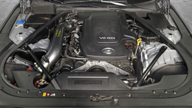 Load image into Gallery viewer, AEM Induction AEM 2015 Hyundai Genesis 3.8L-V6 F/I Silver Cold Air Intake 21-796C
