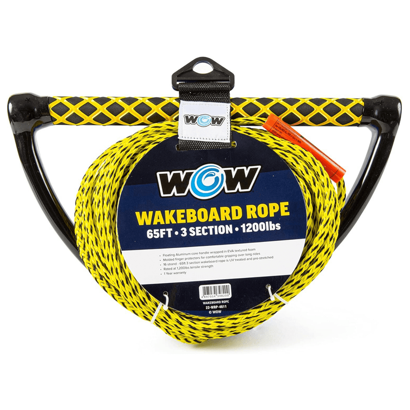 Load image into Gallery viewer, WOW Watersports 65ft 3-Section Wakeboard Rope
