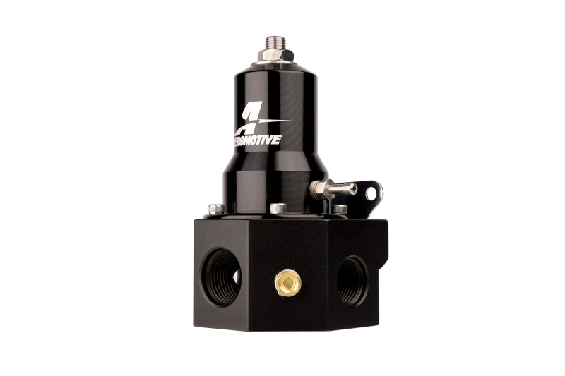 Load image into Gallery viewer, Aeromotive Adjustable Fuel Pressure Regulator 30-120PSI .313 Valve -3x -8 / 1x -10 Inlet -10 Return 13145

