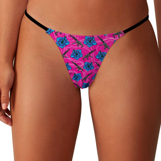 High Capacity Hibiscus Thong