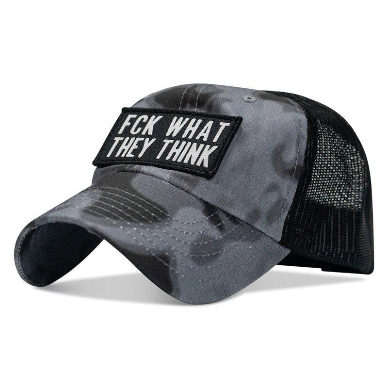 Load image into Gallery viewer, Fck What They Think Patch Tactical Ripstop Mesh Snapback Hat
