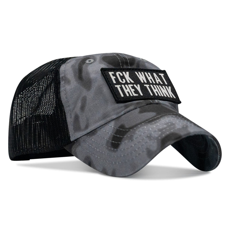 Load image into Gallery viewer, Fck What They Think Patch Tactical Ripstop Mesh Snapback Hat
