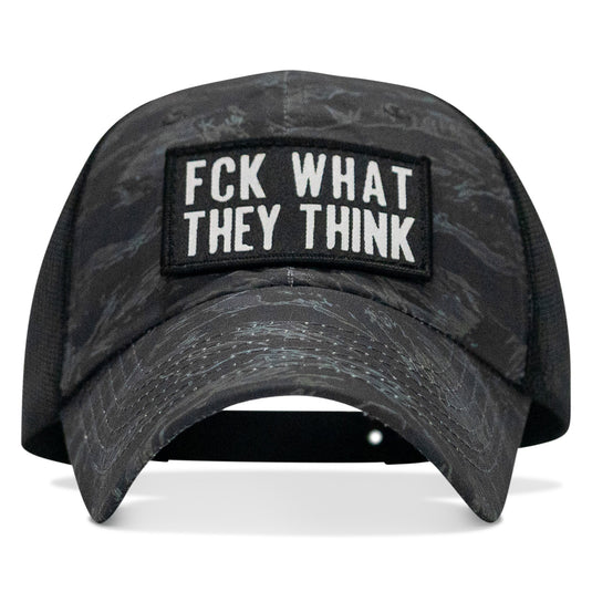 Fck What They Think Patch Tactical Ripstop Mesh Snapback Hat