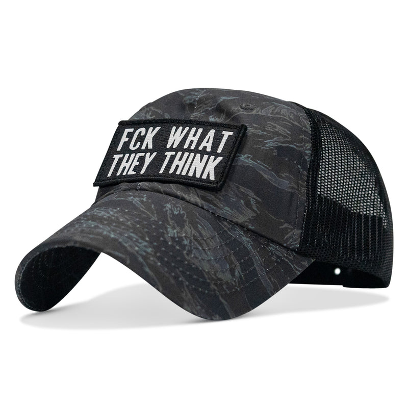 Load image into Gallery viewer, Fck What They Think Patch Tactical Ripstop Mesh Snapback Hat
