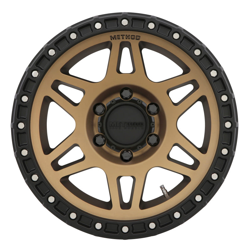 Load image into Gallery viewer, Method MR312 17x8.5 0mm Offset 6x120 67mm CB Method Bronze/Black Street Loc Wheel
