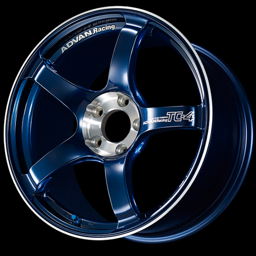 Advan TC-4 SE 18x9.0 / +35 Offset / 5x114.3 / 73mm Bore / Racing Indigo Blue and Diamond Cut YADS8I35EEF