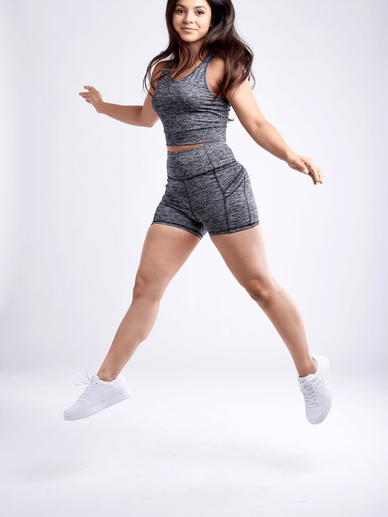 Load image into Gallery viewer, JupiterGear High-Waisted Athletic Shorts with Side Pockets
