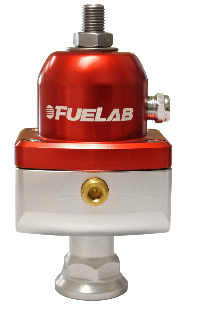 Load image into Gallery viewer, Fuelab 575 High Pressure Adjustable Mini FPR Blocking 25-65 PSI (1) -6AN In (2) -6AN Out - Red
