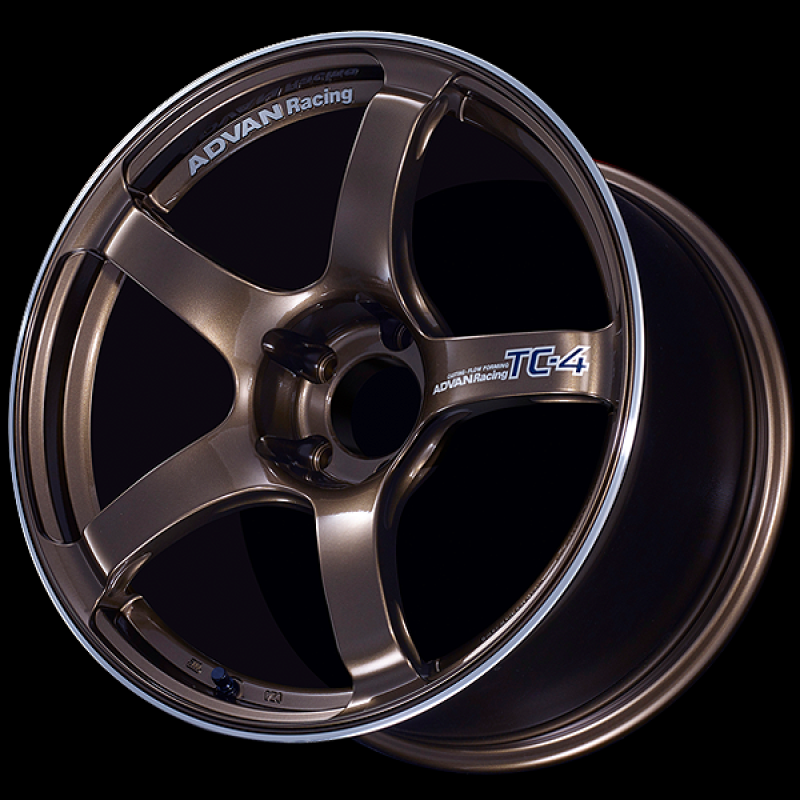 Load image into Gallery viewer, Advan TC4 17x8.5 +50 5x114.3 Racing Umber Bronze and Ring Wheel

