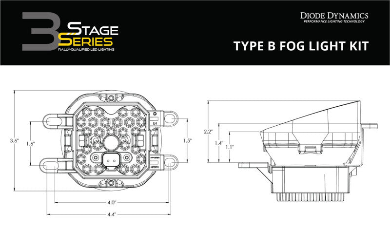 Load image into Gallery viewer, Diode Dynamics SS3 Max Type B Kit ABL - Yellow SAE Fog
