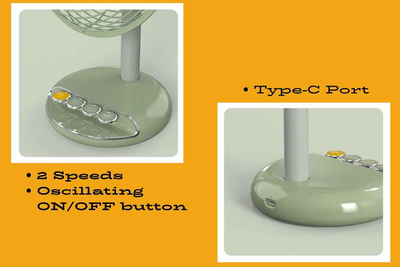 Load image into Gallery viewer, Vintage Rechargeable Fan + Aroma Diffuser
