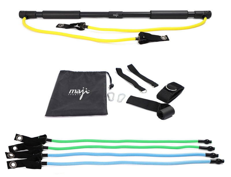 Load image into Gallery viewer, Portable Exercise Bar with Resistance Bands
