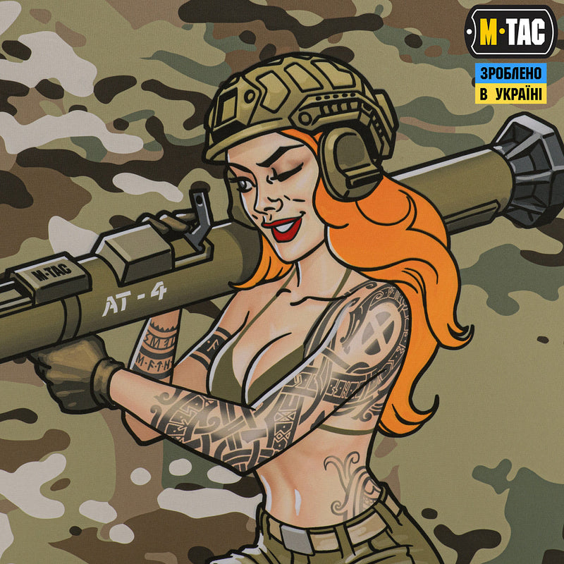 Load image into Gallery viewer, M-Tac Banner Tactical Girl AT-4 35.4 x 51.2 inches

