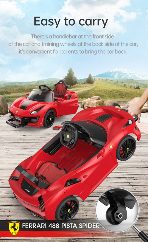 Load image into Gallery viewer, Kids Ferrari 488 Ride On Car For Children W/Wireless Parental Control
