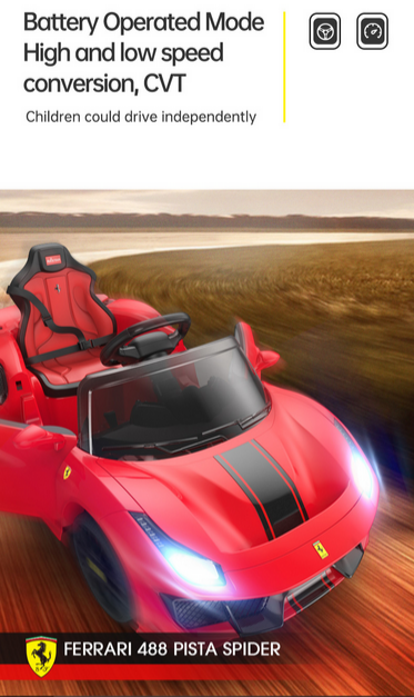 Load image into Gallery viewer, Kids Ferrari 488 Ride On Car For Children W/Wireless Parental Control
