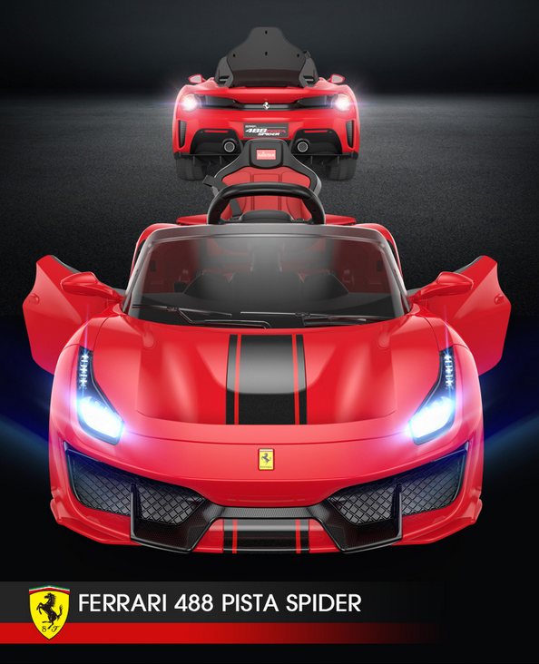 Load image into Gallery viewer, Kids Ferrari 488 Ride On Car For Children W/Wireless Parental Control

