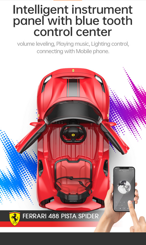 Load image into Gallery viewer, Kids Ferrari 488 Ride On Car For Children W/Wireless Parental Control
