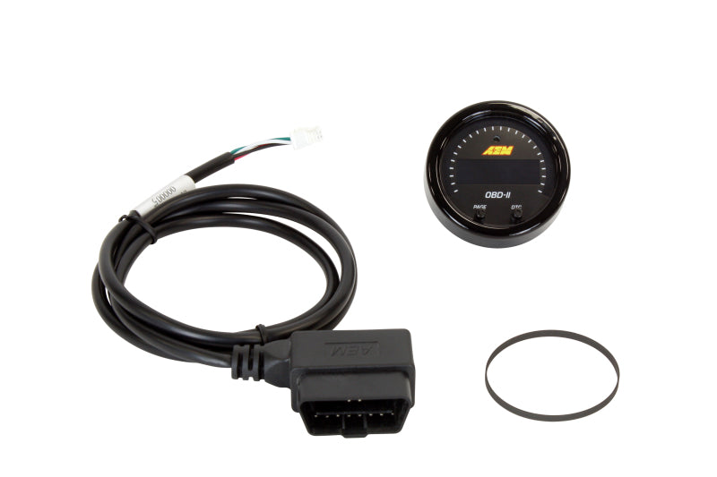 Load image into Gallery viewer, AEM Electronics X-Series OBDII Digital Datastream Gauge Black Bezel &amp; Black Face plate
