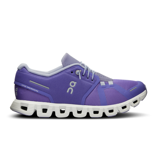Women's On Cloud 5, Blueberry/Feather, 8 B Medium - Skoutley Outdoors LLC