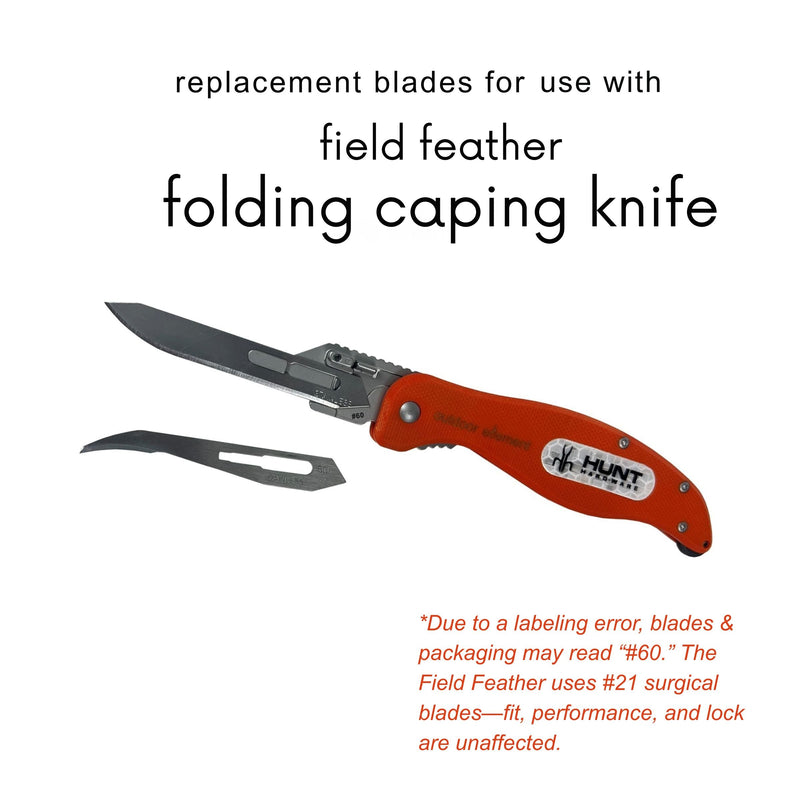 Load image into Gallery viewer, Hunting Surgical Blade Replacements 10pk - for Field Feather
