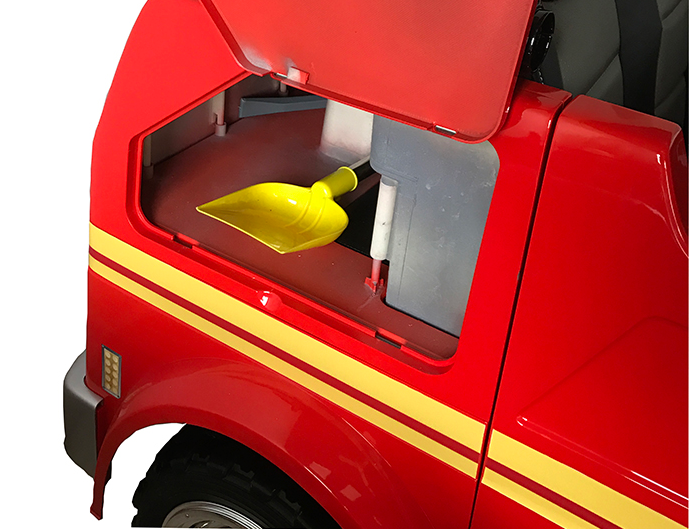 Load image into Gallery viewer, Fire Truck Ride On Toy 2 Seater Red W/Fire Hose Function PA System
