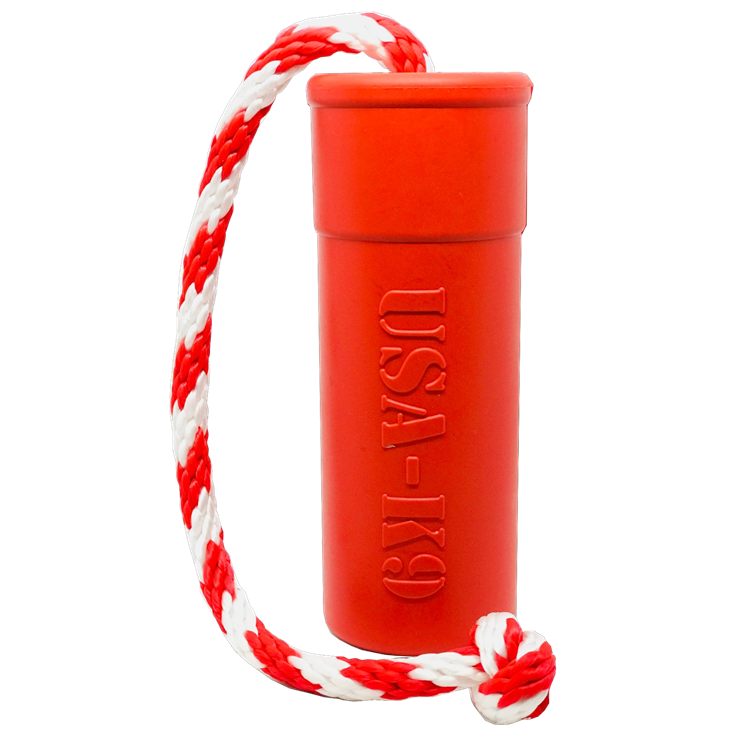 Load image into Gallery viewer, USA-K9 Firecracker Floating Training Dummy | K9 Handler Reward Toy | Red | USA Made
