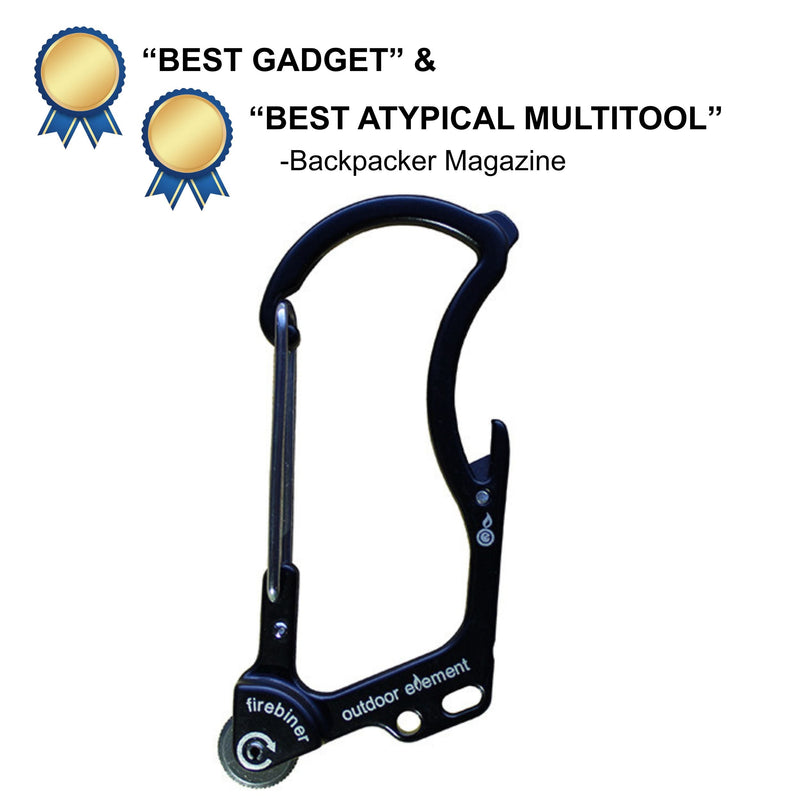 Load image into Gallery viewer, Firebiner: Fire-starting Multitool Carabiner
