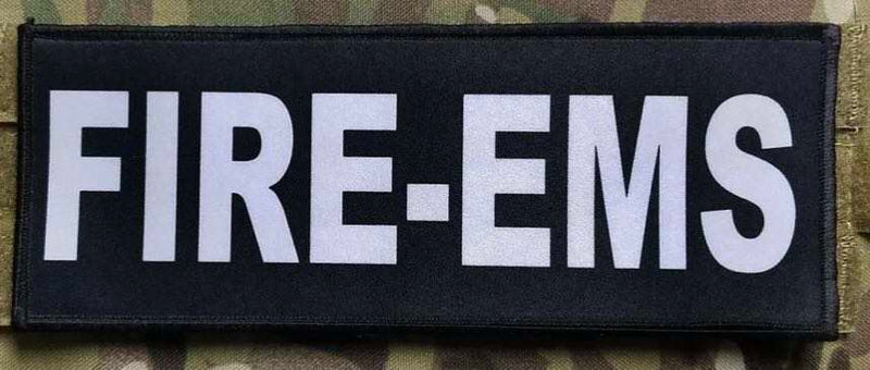 Load image into Gallery viewer, FIRE-EMS Patch (3” x 10”) Hook and Loop
