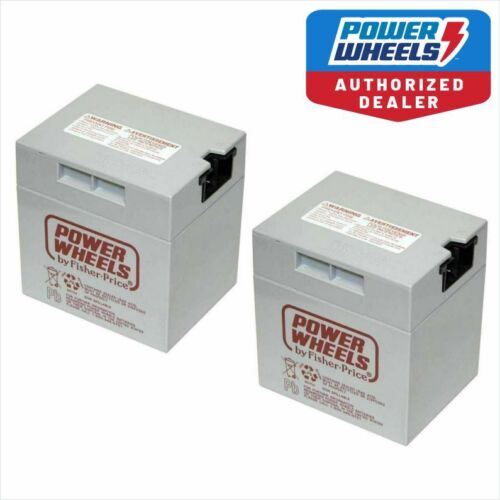 Load image into Gallery viewer, Fisher Price Genuine OEM 12V 2 Pack Battery for Power Wheels 00801-1460 GRAY
