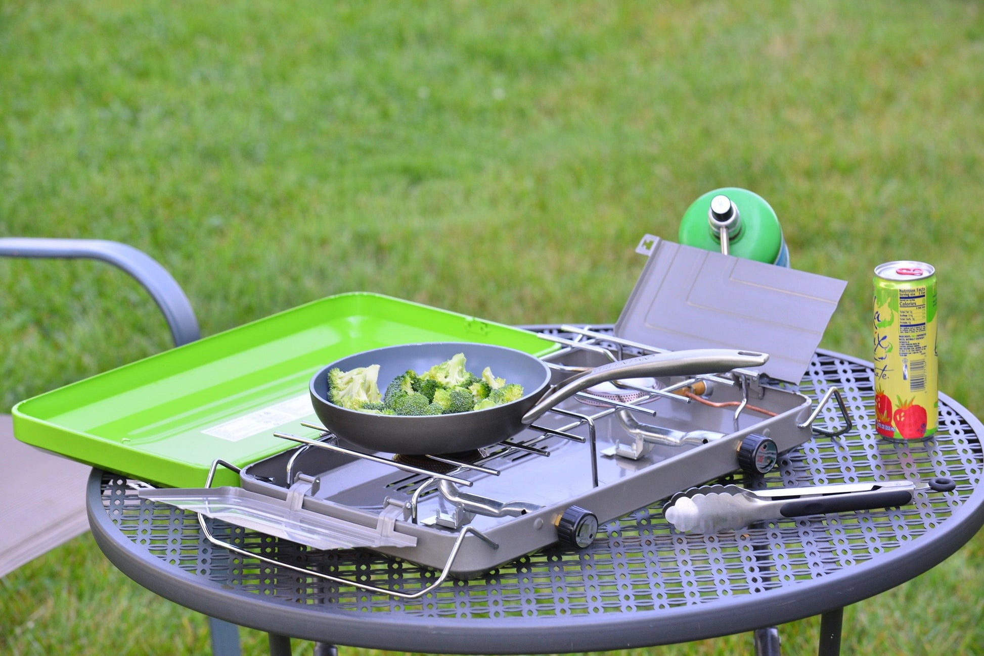 Flame King 2 Burner Portable Propane Gas Camping Stove Grill - Skoutley Outdoors LLC