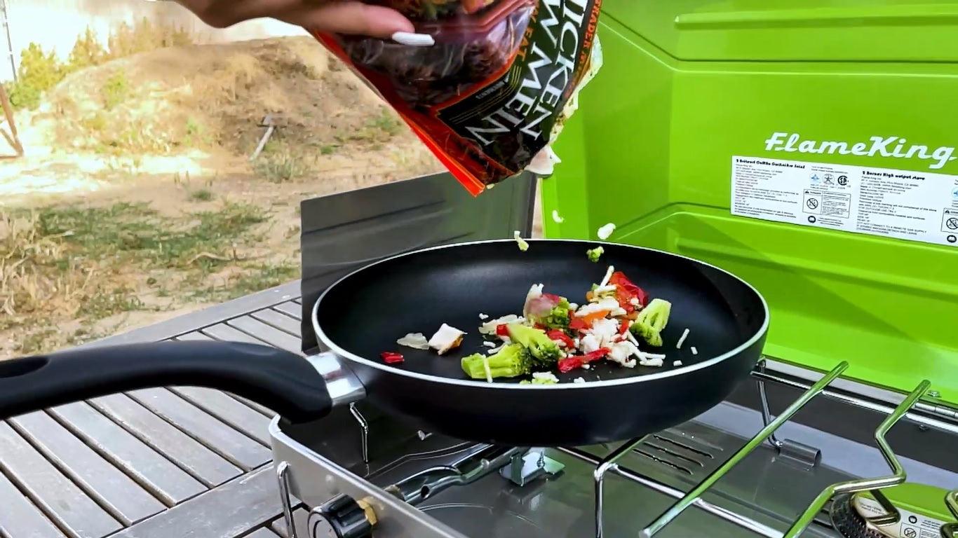 Flame King 2 Burner Portable Propane Gas Camping Stove Grill - Skoutley Outdoors LLC