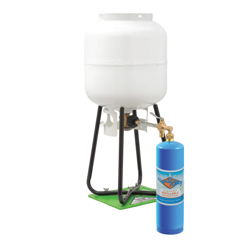Load image into Gallery viewer, Flame King 1lb Refillable Propane Tank Welding LP Cylinder 14.1 - 2 Pack Eco Friendly Sustainable Tank
