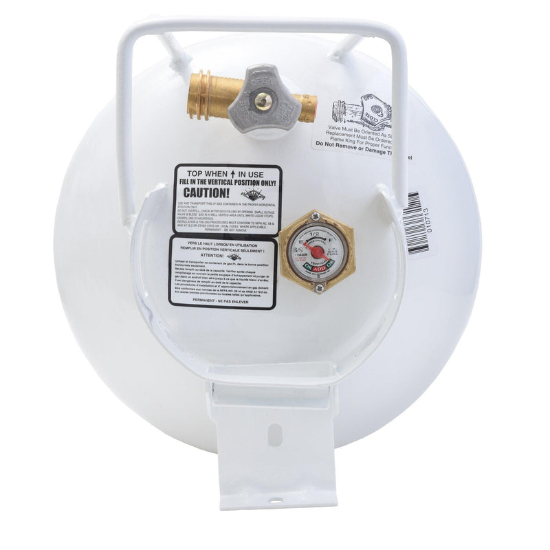 Load image into Gallery viewer, Flame King 20lb Horizontal Propane Cylinder Tank With Valve and Gauge Rv Trailer
