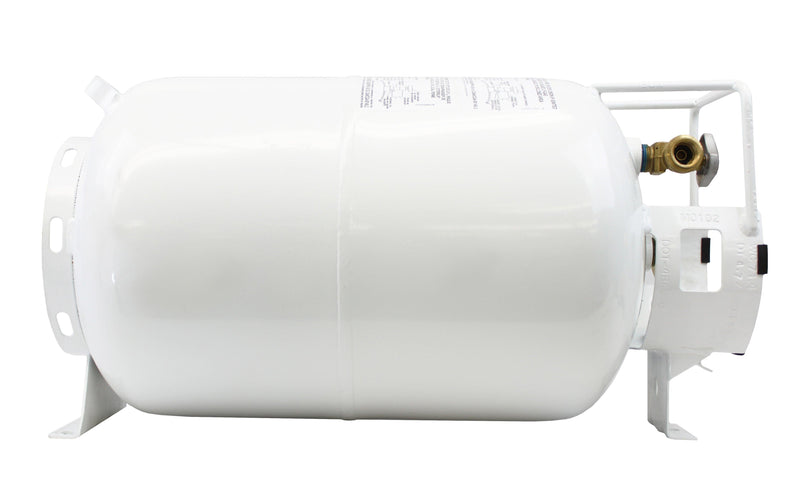 Load image into Gallery viewer, Flame King 30lb Horizontal Propane Cylinder Tank With Valve and Gauge RV Trailer
