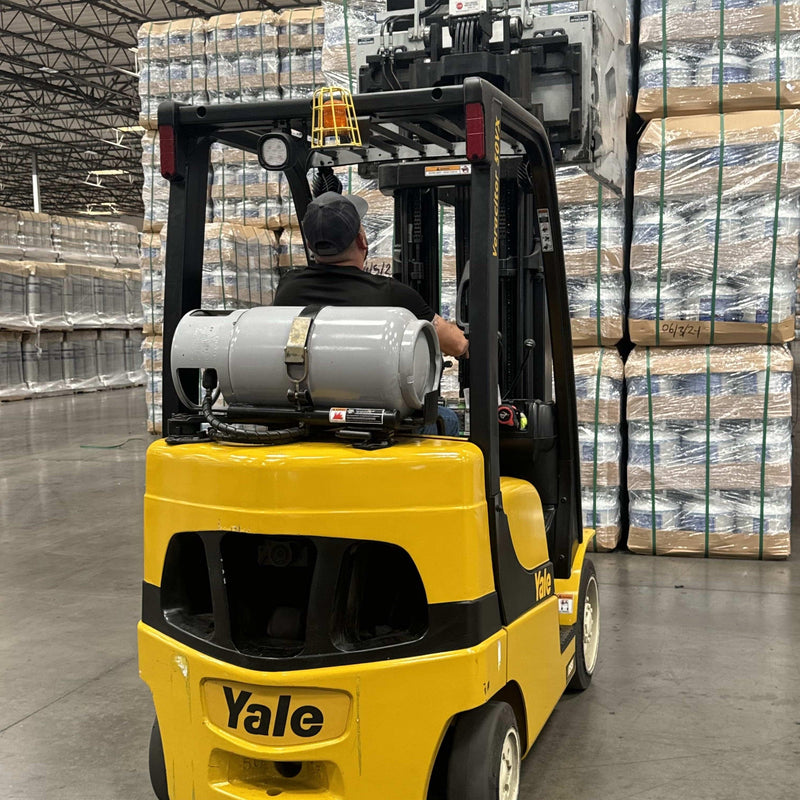 Load image into Gallery viewer, Flame King 33.5lb Forklift Steel Propane Tank Cylinder with Gauge
