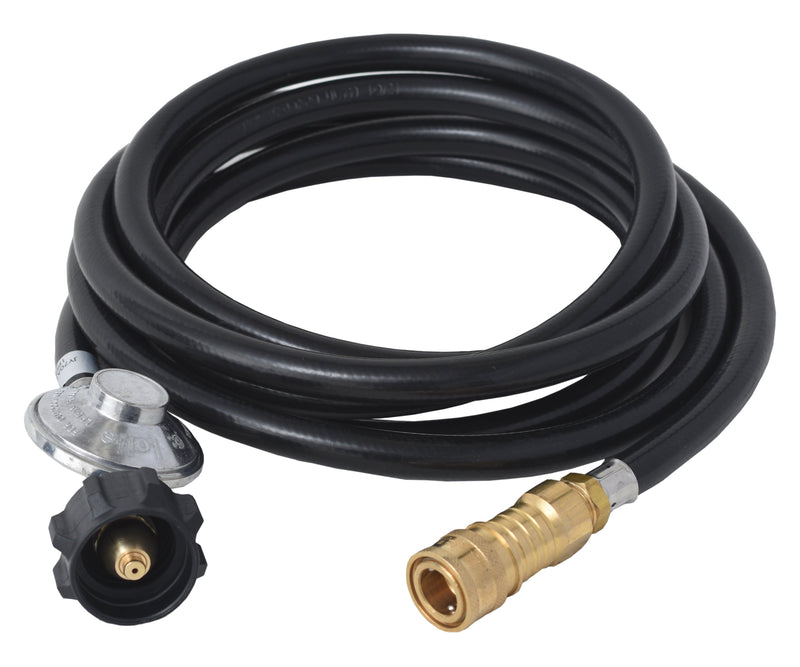 Load image into Gallery viewer, 12FT QCC/Type 1 Regulator Hose with 1/4 Quick-Connect Adapter for Flame King Heaters and Buddy Mr Heaters
