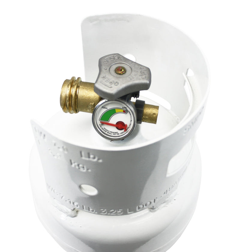 Load image into Gallery viewer, Flame King 3lb Propane Tank LP Cylinder with Gauge and OPD
