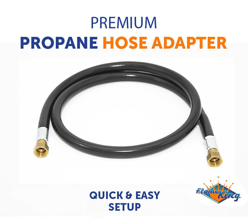 Load image into Gallery viewer, Flame King 48-Inch Thermo Rubber RV Slide Out Hose Assembly 3/8'' ID Female to Female
