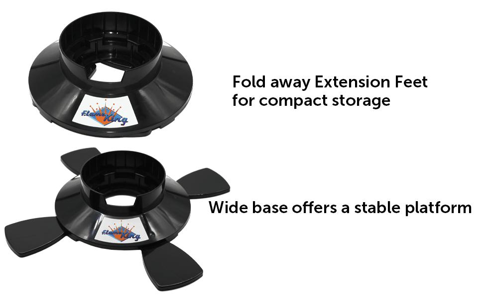 Flame King Base for 1lb Propane Cylinder - Skoutley Outdoors LLC