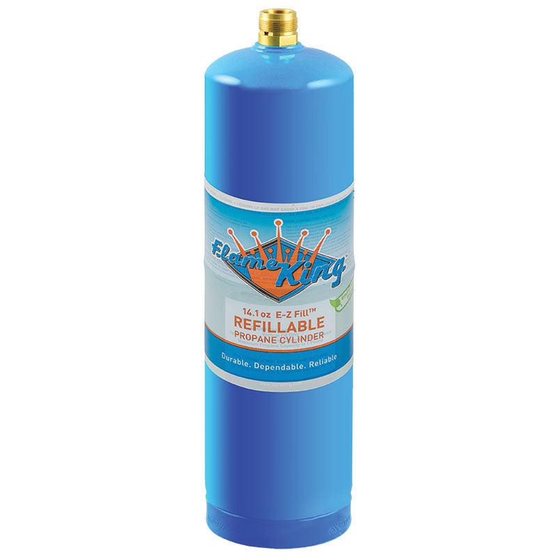 Load image into Gallery viewer, Flame King 1lb Refillable Propane Tank Welding LP Cylinder 14.1
