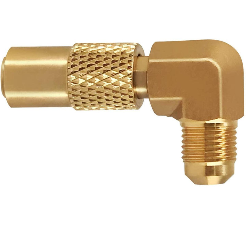 Load image into Gallery viewer, Flame King Elbow Adapter with 3/8" Male Flare for 17" or 22" Griddle
