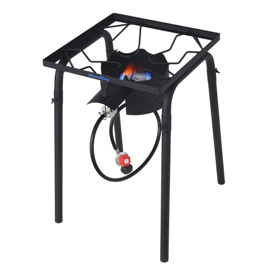 Flame King Heavy Duty 100,000 BTU Propane Gas Single Burner Cooker - Skoutley Outdoors LLC