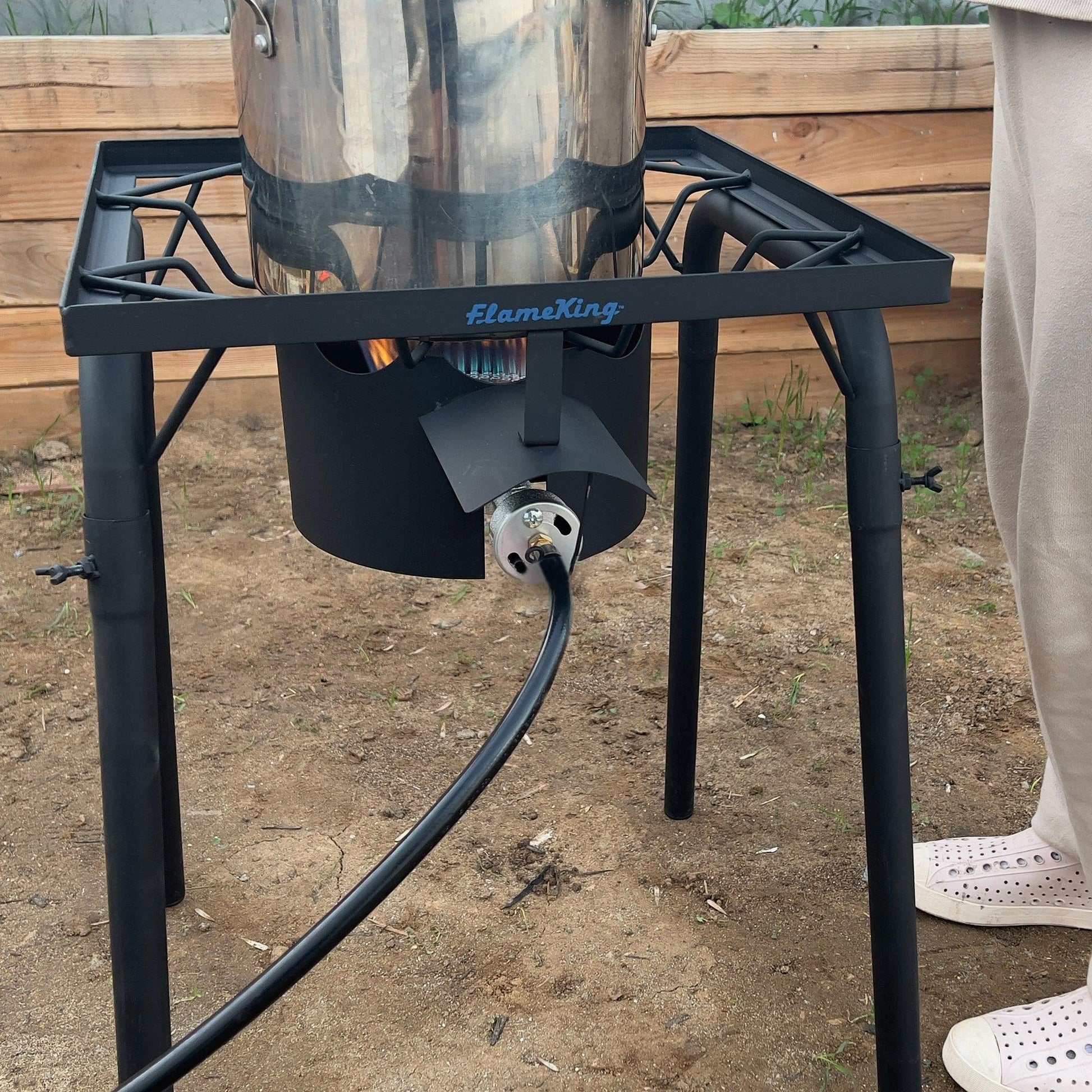 Flame King Heavy Duty 100,000 BTU Propane Gas Single Burner Cooker - Skoutley Outdoors LLC