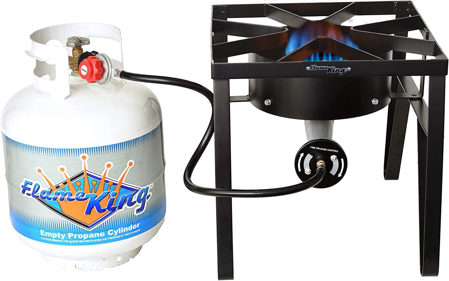 Flame King Heavy Duty 200,000 BTU Propane Gas Single Burner Cooker - Skoutley Outdoors LLC