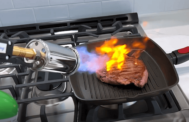 Load image into Gallery viewer, Flame King High Intensity Propane Cooking Searing Torch with Electric Start &amp; Comfort Handle
