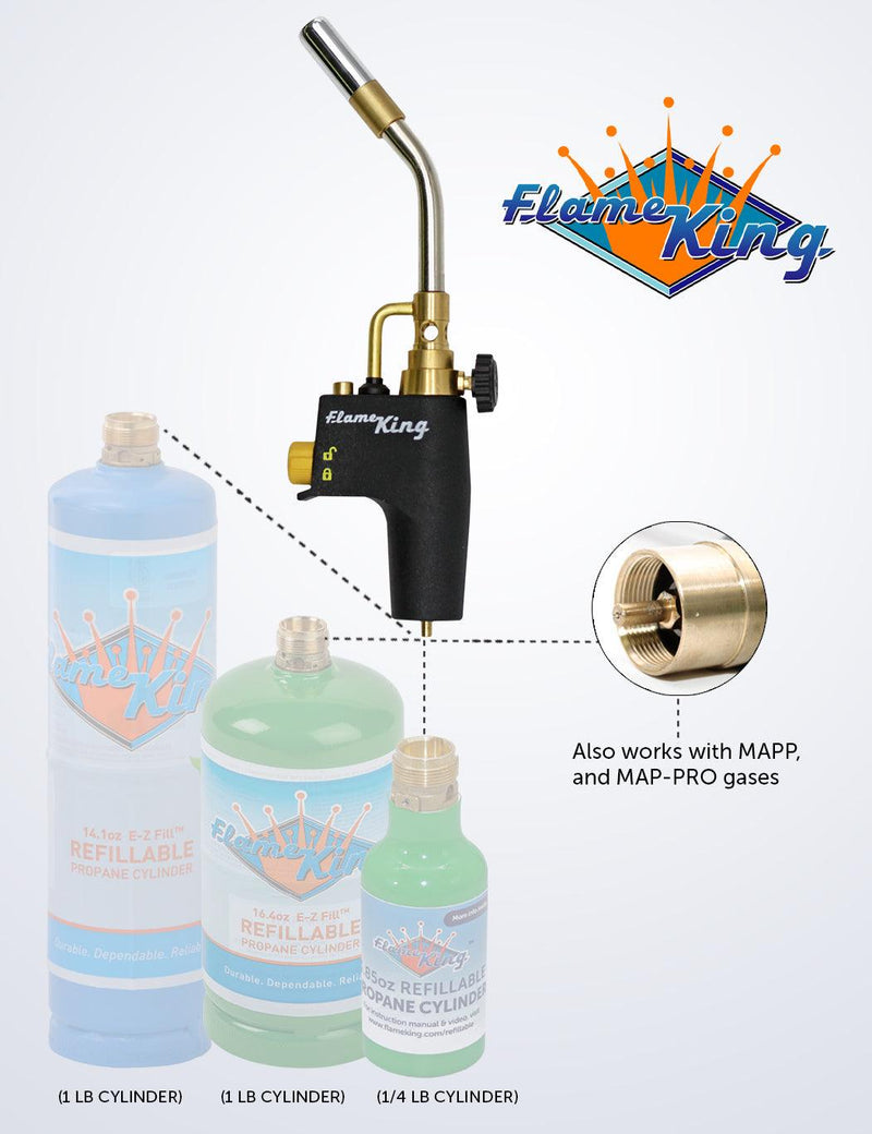 Load image into Gallery viewer, Flame King High Intensity Welding Propane Torch Head Swirl Flame
