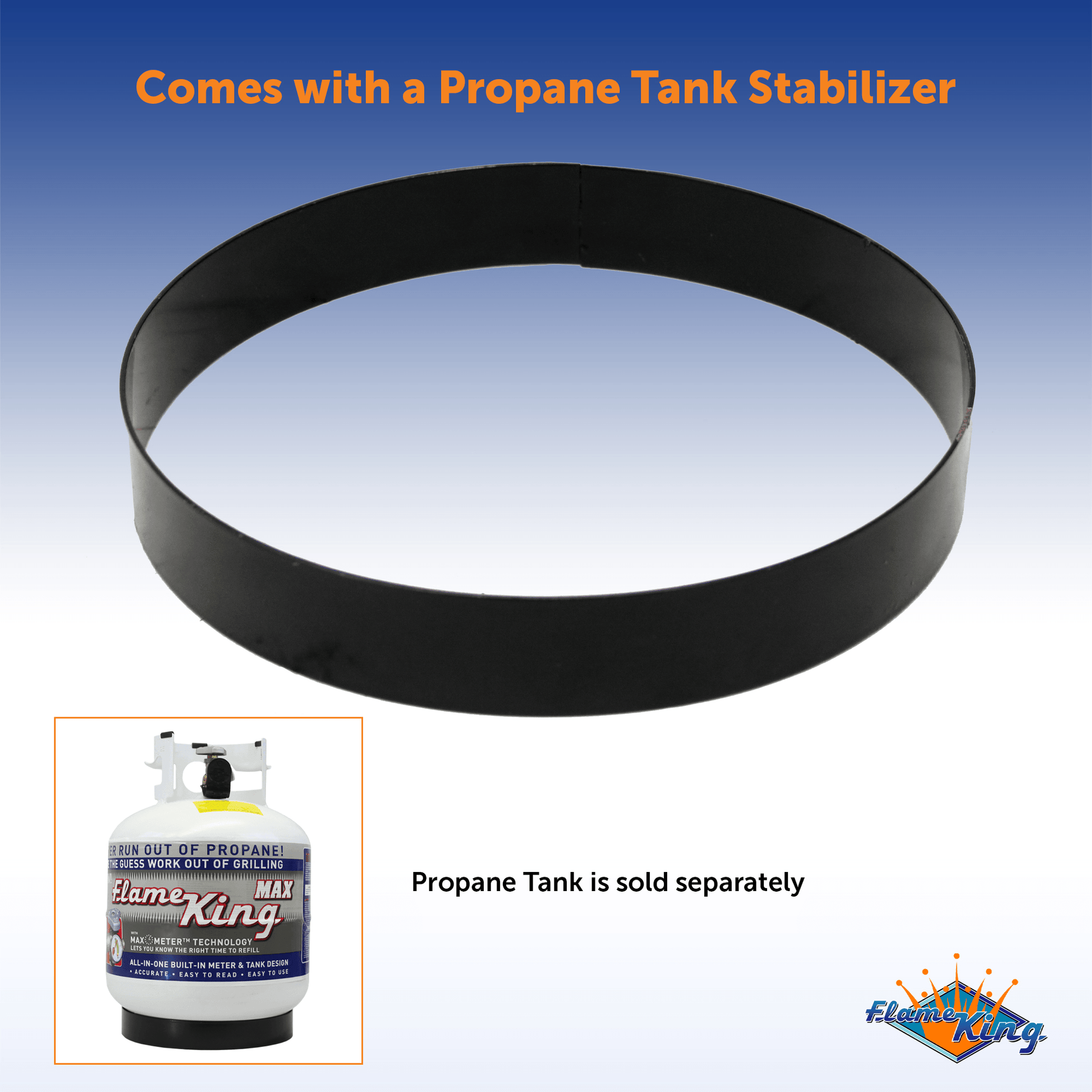 Flame King Outdoor Portable Propane Gas 19″ Fire Pit Bowl with Self Igniter Cover Carry Straps - Skoutley Outdoors LLC